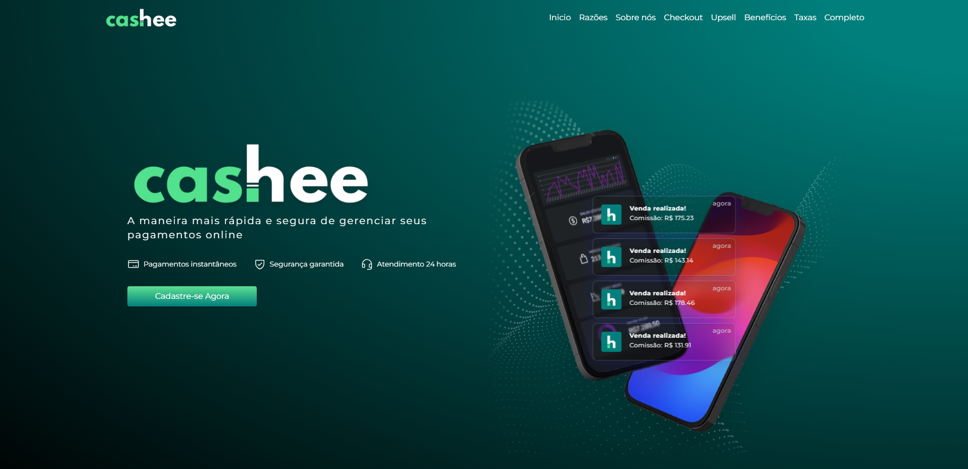 Cashee Pay Landing Page